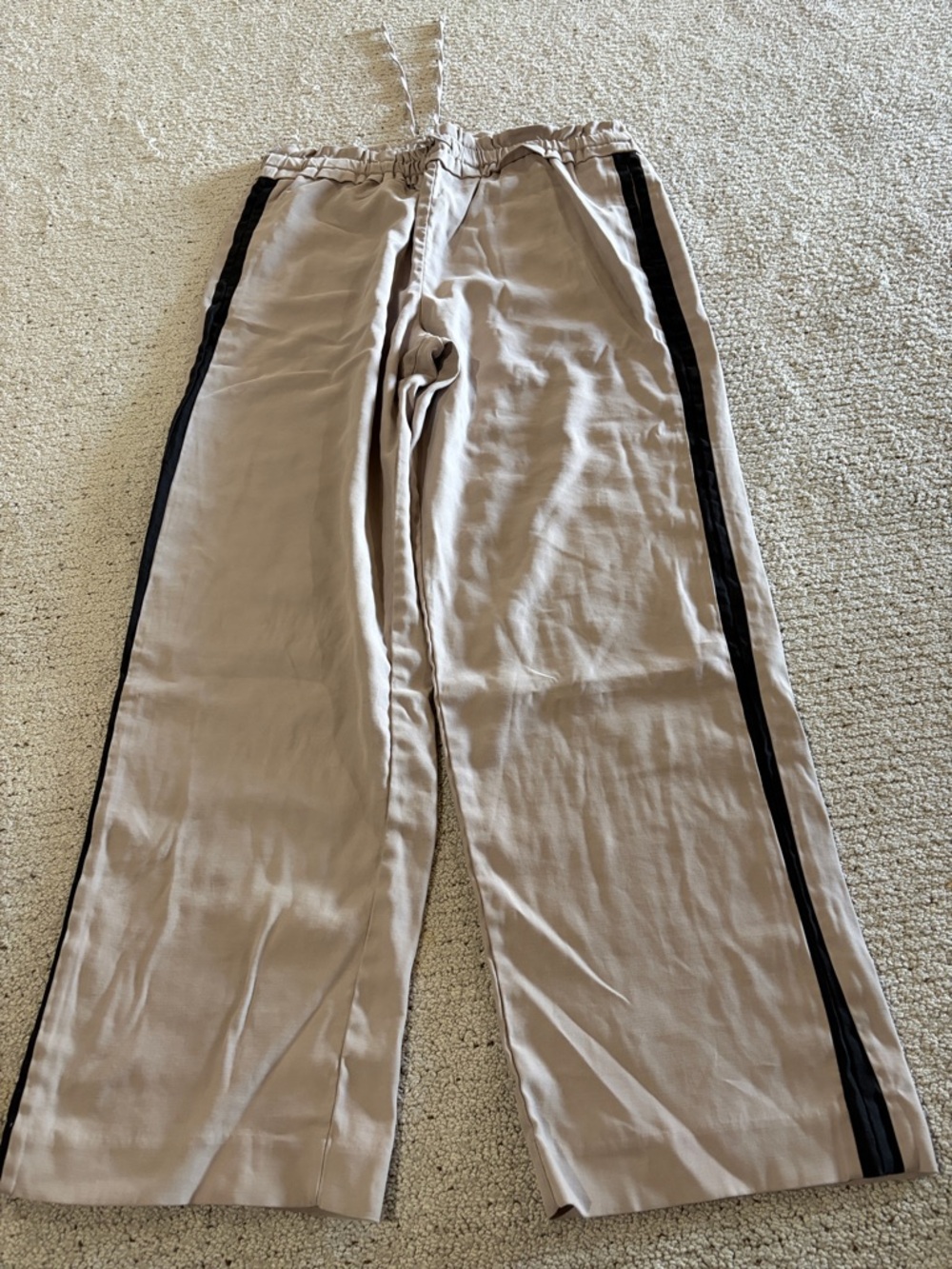 Simply Vera Vera Wang Light Taupe Elastic Waist Pull-On Pants